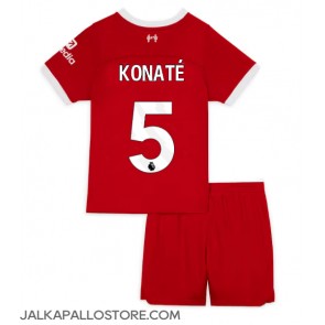 Liverpool Ibrahima Konate #5 Kotipaita Lapsille 2023-24 Lyhythihainen (+ shortsit)